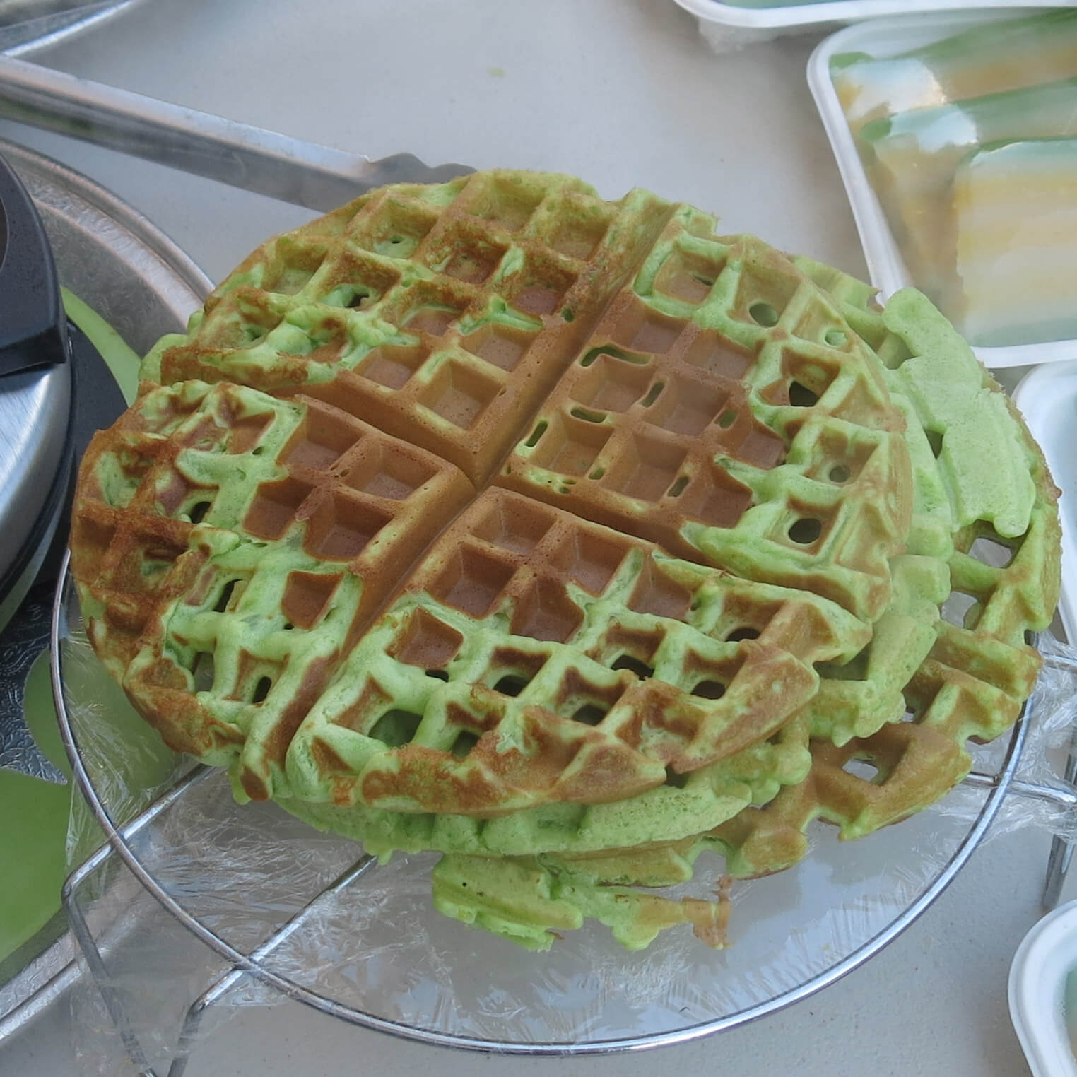 Pandan Waffle